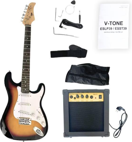 Actual product image V-tone E-Gitarre ESST39 SB 4/4 Stratocaster (Electric guitar)