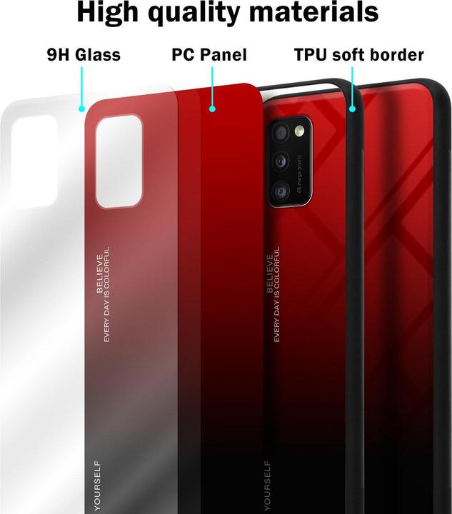 Image du produit Cadorabo Couverture en verre TPU 2 couleurs (Samsung Galaxy A41)