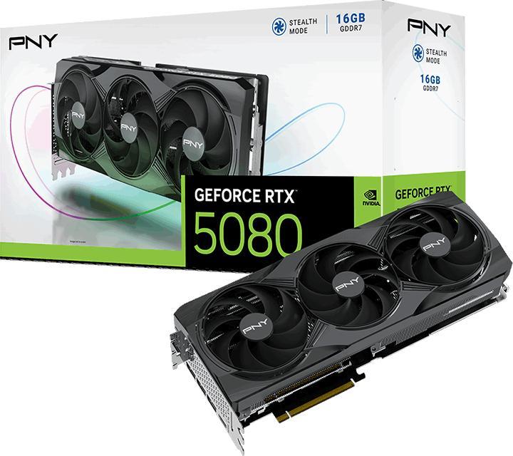 Actual product image PNY GeForce RTX 5080 (16 GB)