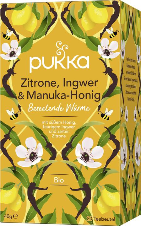 Image du produit Pukka Citron, gingembre et miel de Manuka (40 g)