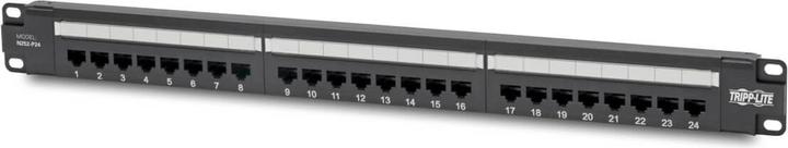 Produktbild Eaton Cat6 24-Port Patch Panel PoE+ Compliant 110/Krone 568A/B RJ45 Ethernet 1U Rack-Mount