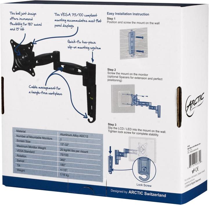 Actual product image Arctic W1b (Wall, 30")
