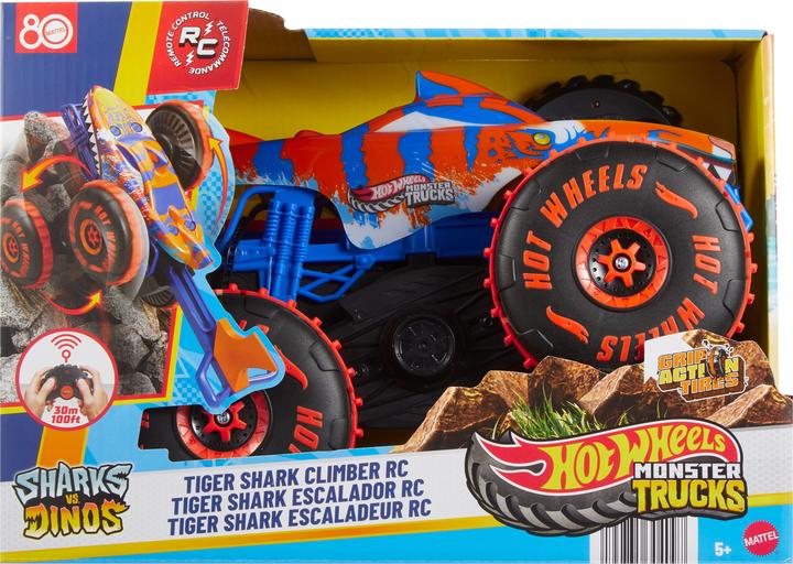 Actual product image Hot Wheels Monster Trucks R/C Tiger Shark Climber 1:15