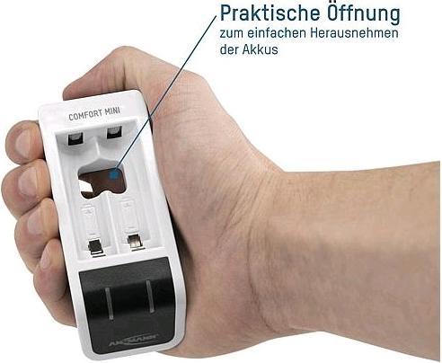 Image du produit Ansmann Mini chargeur Comfort (1 pcs, AAA, AA, 800 mAh, Piles rechargeables + chargeur)