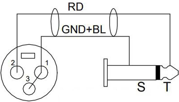 Produktbild Enova XLR Kupplung auf Klinkenstecker 6.35mm, 3m (3 m, XLR)