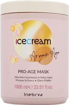 Inebrya Ice Cream Argan Pro Age maska nabłyszczająca z olejkiem arganowym 1000ml (1000 ml)