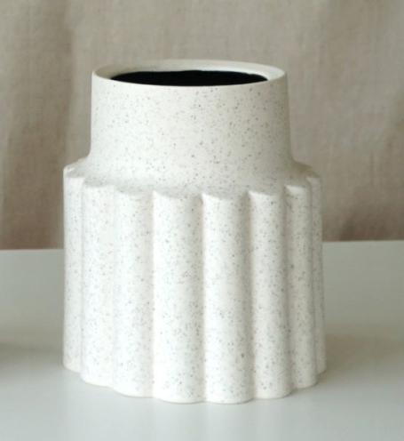 Born in Sweden Vase Mylla klein weiss
