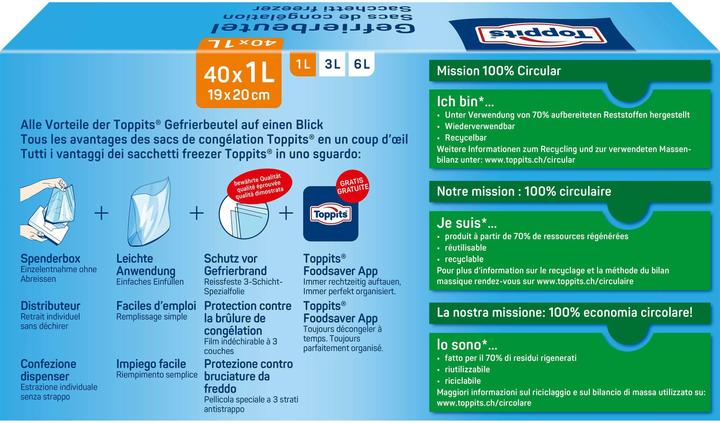 Actual product image Toppits Freezer bag (40 x)