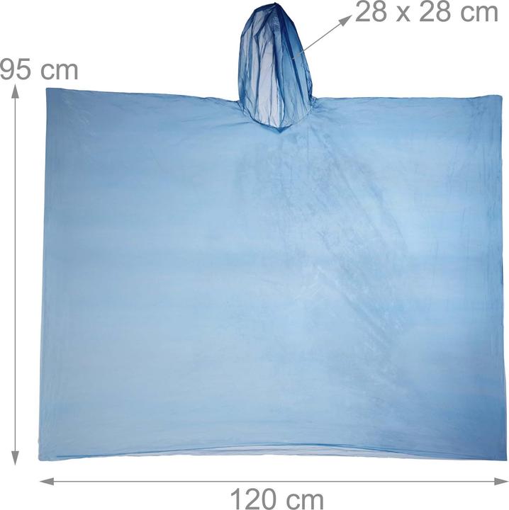 Actual product image Relaxdays 13x rain poncho (13)