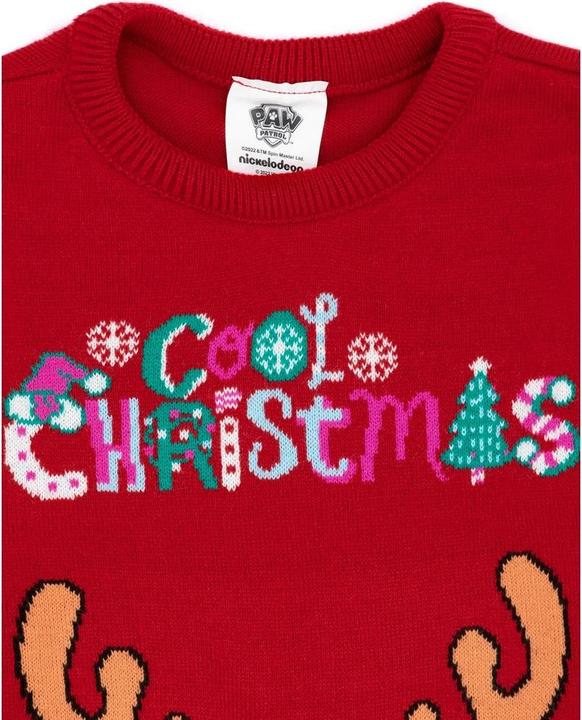 Immagine prodotto Paw Patrol Maglione di Natale lavorato a maglia Skye (110)