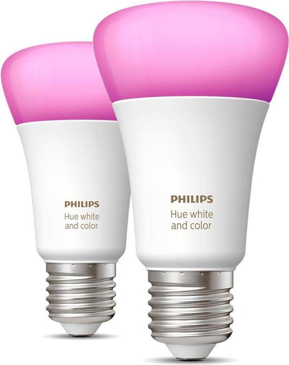 Philips Hue White & Color Ambiance BT (E27, 9.50 W, 806 lm, 2 x, F)