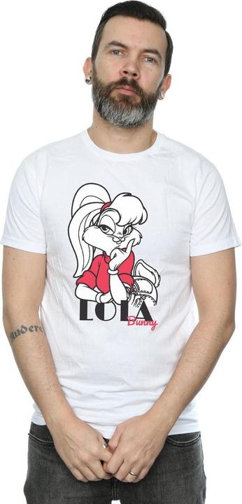 Actual product image Looney Tunes Mens Classic Lola Bunny Cotton T-Shirt (L)
