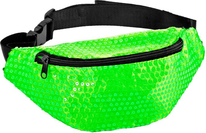 Widmann Neon grüne Gürteltasche mit Pailletten