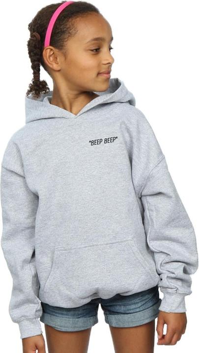 Actual product image Looney Tunes Girls Beep Beep Breast Print Hoodie (116)