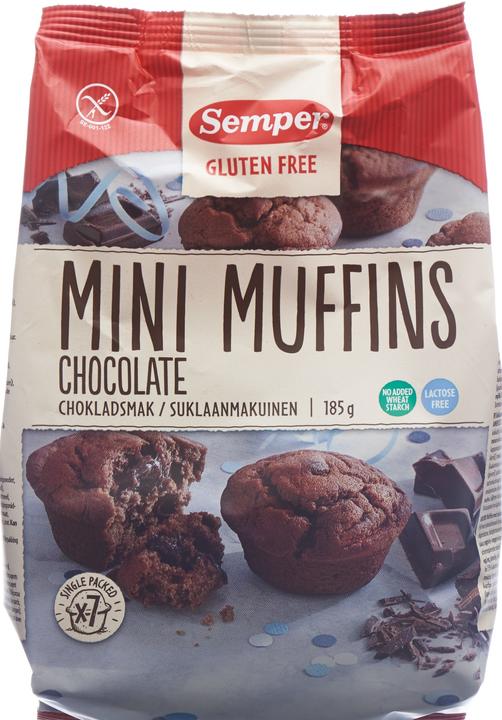 Produktbild Semper Mini Muffins Schokolade (185 Stk., 185 g)