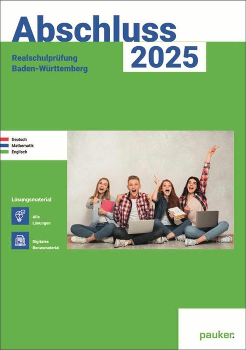 Immagine prodotto Abschluss 2025 - Realschulprüfung Baden-Württemberg - Tedesco, matematica, inglese - Soluzione (Tedesco, Bergmoser+HöllerVerlagAG, 2024)