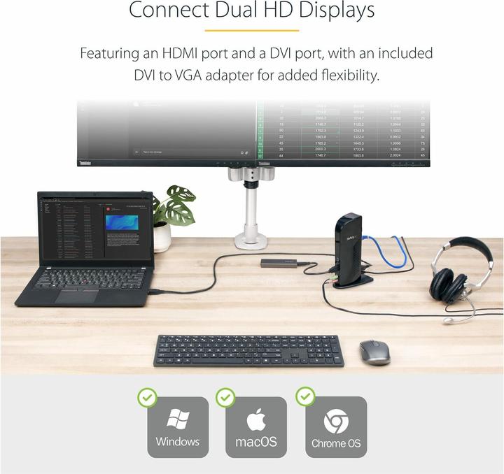 Produktbild StarTech Hdmi Dvi Usb 3 (USB-C, 13 Ports)