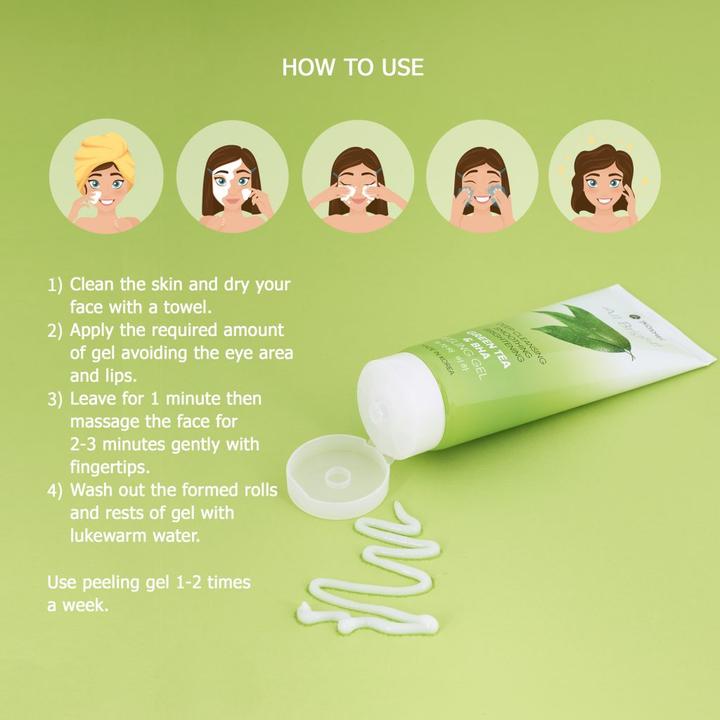 Produktbild JKosmec All Bright Green Tea and BHA Basic Peeling Gel (Peeling, 180 ml)