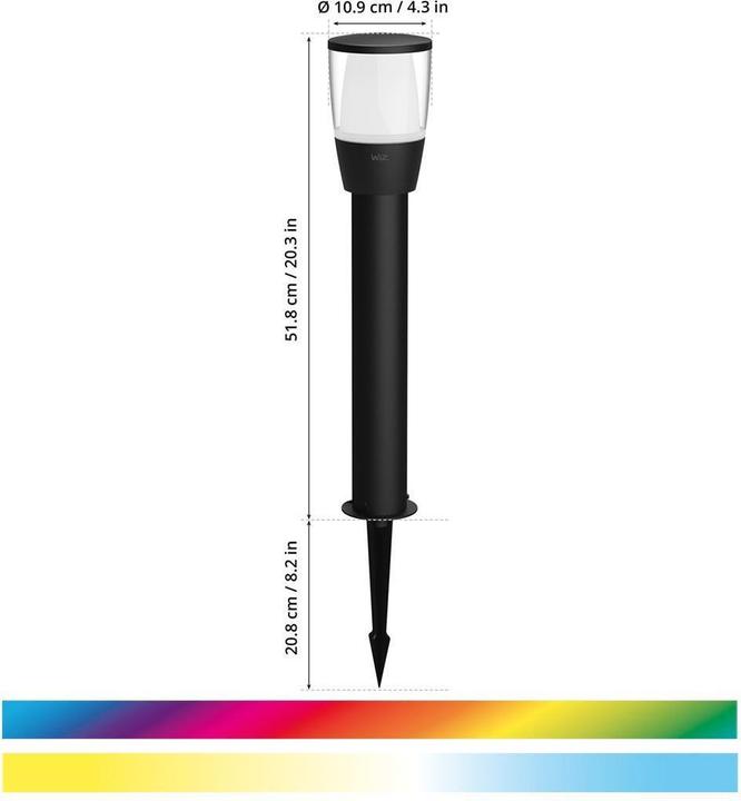 Productafbeelding WiZ Afstembare wit & kleur 300lm Elpas Voet (300 lm, IP65)
