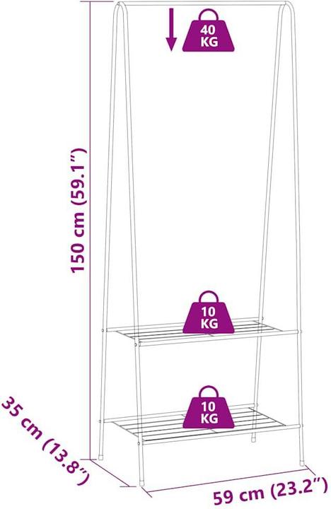 Produktbild VidaXL Garderobe