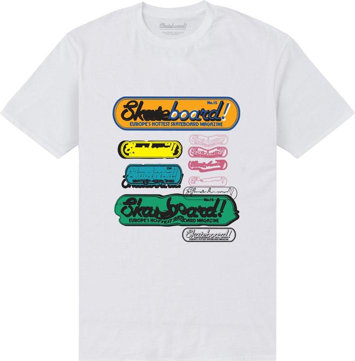 Actual product image Skateboard Unisex Adult Magazine More Static T-Shirt (L)