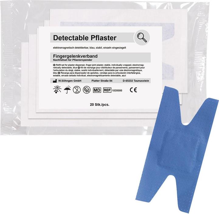 Produktbild Söhngen Nachfüllset zu Pflasterspender, detectable, Fingergelenkpflaster, 20 St., einzeln (20 x)