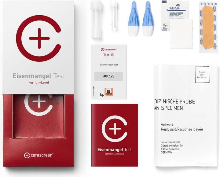 Actual product image Cerascreen Test kit iron deficiency 1 piece (1 x)