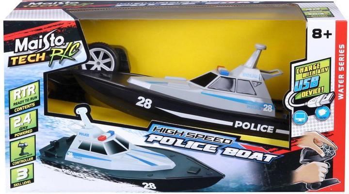 Actual product image Maisto High Speed Police Boat