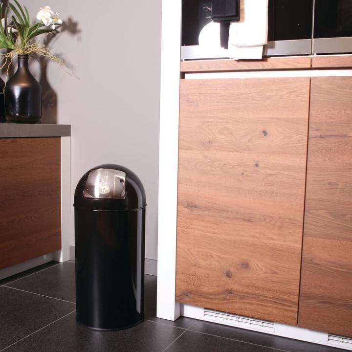 Image du produit kaiserkraft Collecteur de déchets à pousser BULLET PUSH, tôle d'acier (40 l)