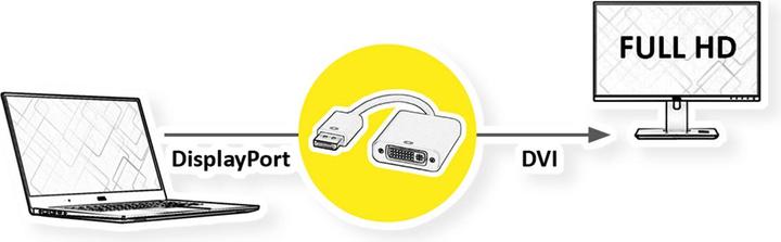 Actual product image Value DisplayPort closed (DVI, 15 cm)