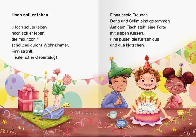 Produktbild Ravensburger Ein fantastischer Geburtstag - lesen lernen mit dem Leserabe - Erstlesebuch - Kinderbuch ab 6 (Deutsch, Maja von Vogel, Phine Wolff, 2024)