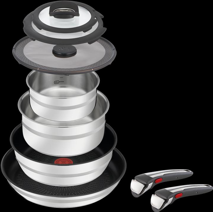 Produktbild Tefal Jamie Oliver Ingenio G6 (28 cm, Stielkasserolle, Kochtopf, Bratpfanne, Edelstahl)