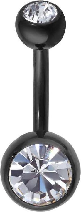 Bijouteria Bauchpiercing (Titan, Kristall, PVD Beschichtung)