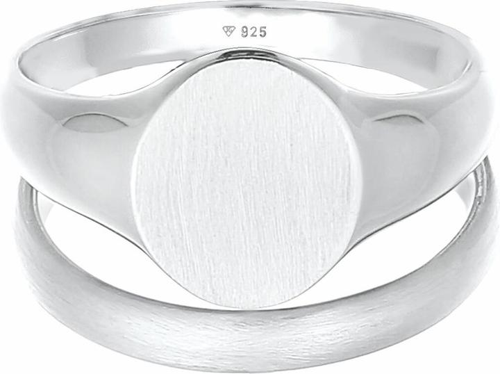 Produktbild Kuzzoi Bandring, Ring Set, Siegelring (58, 925 Silber)