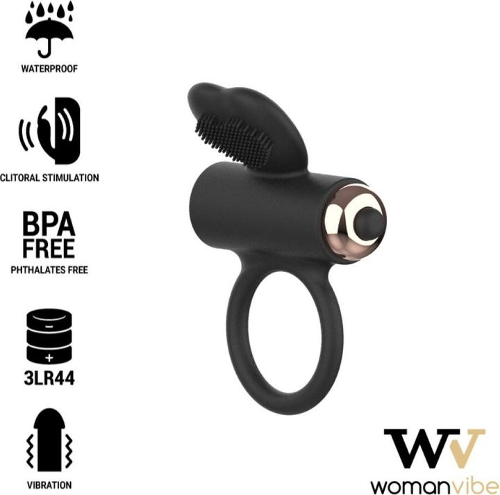 Actual product image Womanvibe Penis ring "Zeus" with vibration