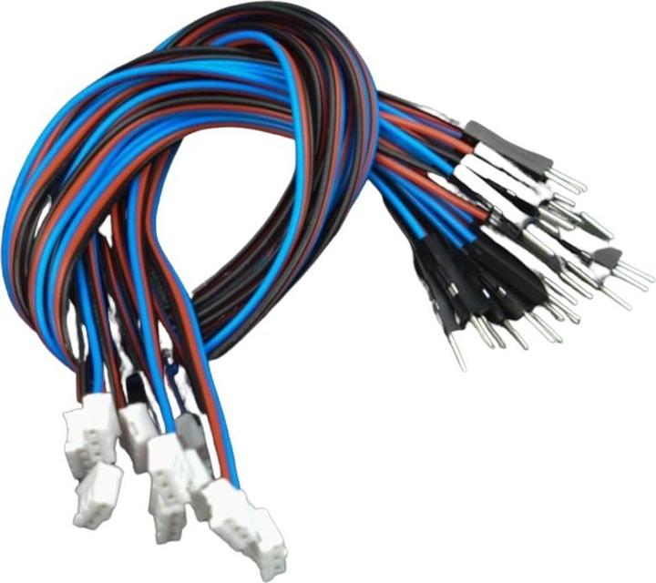 Immagine prodotto DFRobot Cavo analogico PH2.0 a 3 pin di Gravity con cavo maschio Dupont 30 cm 10 pezzi