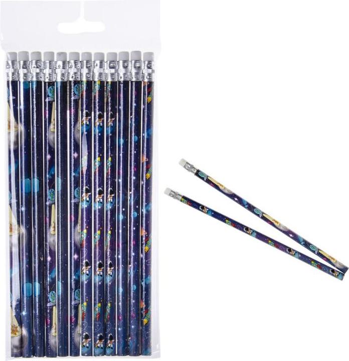 Immagine prodotto LG-Imports Weltall Bleistifte mit Radiergummi Weltraum Party (12 x)