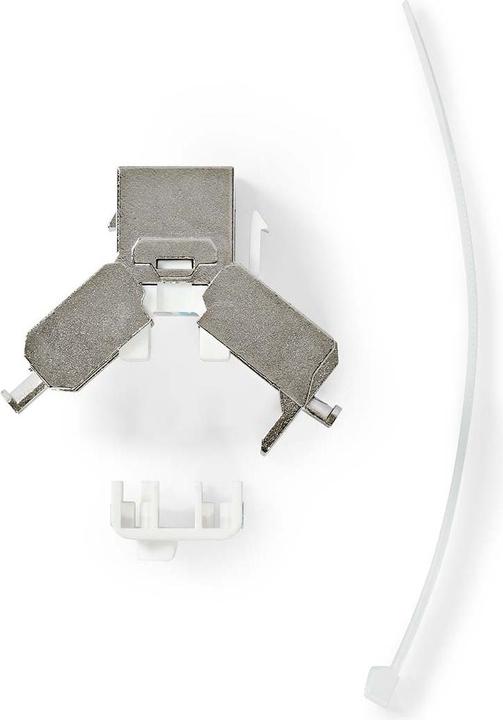 Actual product image Nedis Keystone | CAT6a | RJ45 socket | S/FTP | metal | box (S/FTP, CAT6a, 0.04 m)