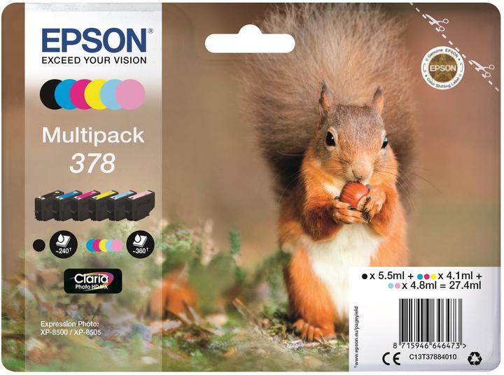 Produktbild Epson 378 Claria Photo HD Multipack (M, C, LC, LM, Y, BK)