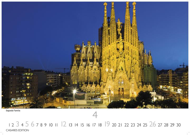 Actual product image Barcelona 2026 L 35x50cm (35 x 50 cm, German)
