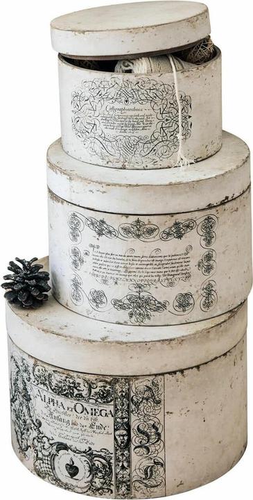 Immagine prodotto Loberon Set di 3 Willma bianco antico (20 x 30 cm)
