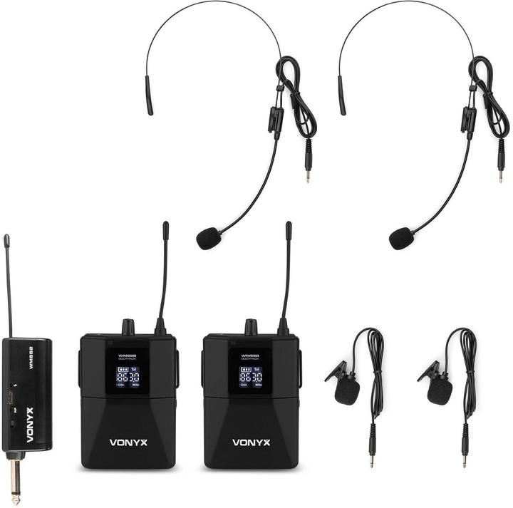 Actual product image Vonyx Wireless system WM552B, transducer principle: capacitor