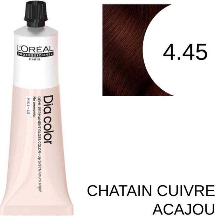 Produktbild L'Oréal Paris Loreal DIA Color 4,45 Mittelbraun Kupfer Mahagoni 60 ml (4.45 - Kastanienbraun kupferfarben mahagoni)
