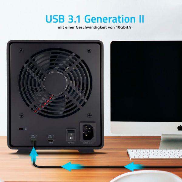 Immagine prodotto Fantec Contenitore MB-X5U31H 5x 3.5 (2.5", 3.5")