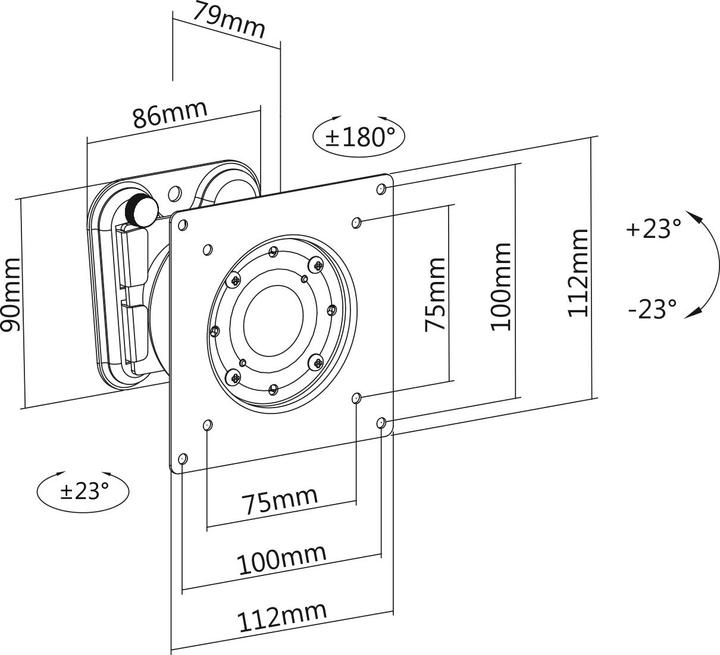 Actual product image Digitus Wall Mount (Wall, 27")