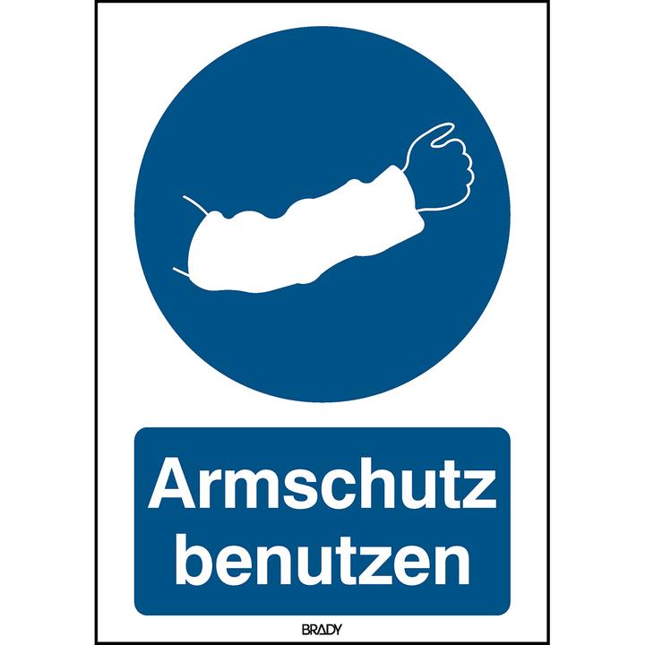 Actual product image Brady ISO safety sign - Use arm protection