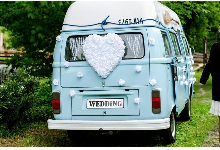 Produktbild Partydeco Partyaccessoire Autodekoration Rose Selbstklebend Weiss