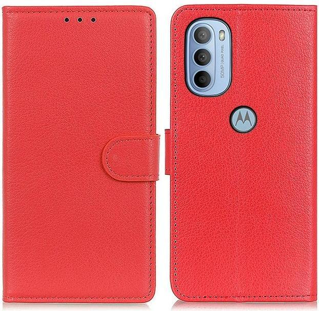 Actual product image MU Classic Litchi Leather Bookcover Series (Motorola Moto G41, Motorola Moto G31)