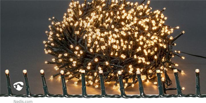 Actual product image Nedis Decorative lights | Compact cluster | 1200 LED's Warm white | 24 m | Light effects: 7 | Indoor (24 m)