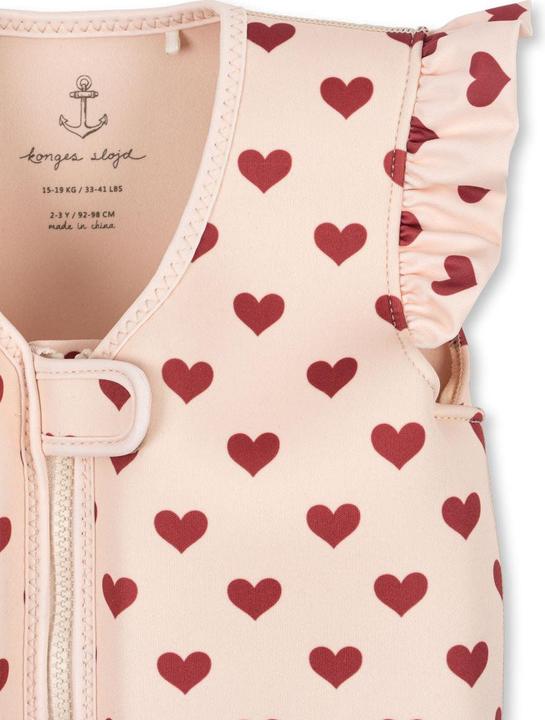 Image du produit Konges Slojd Avery Schwimmweste Amour Rouge (11 - 15 kg)
